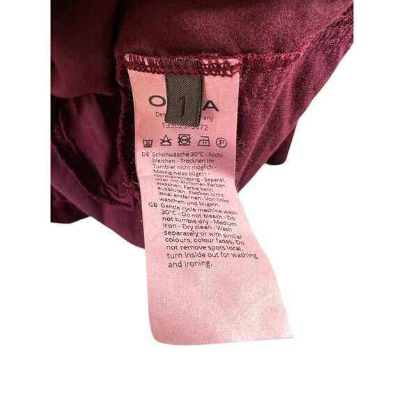 OSKA Burgundy Corduroy Button Front Jacket – Cotton/Elastane – Women’s Size 1/S - Picture 6 of 6